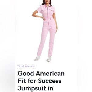 Good American Pink Jumpsuit Size XL